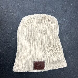 Love Your Melon Cream Knit Beanie